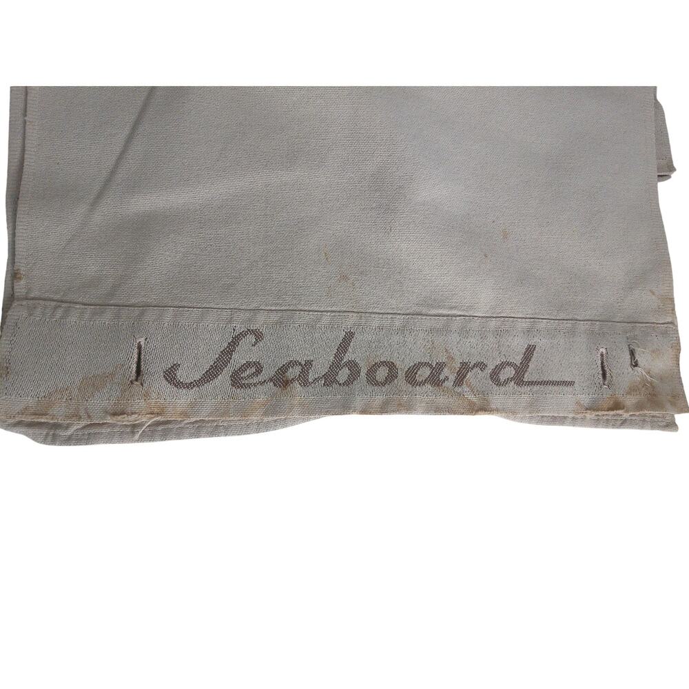 Vintage Seaboard Railroad Headrest Covers Train Coach Car Collectible Set of 3 - Picture 5 of 5